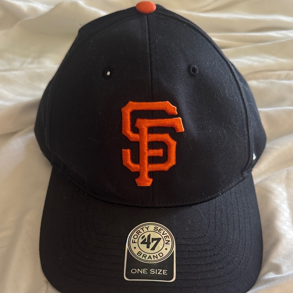 47 Brand Black and Orange Baseball Cap San Francisco